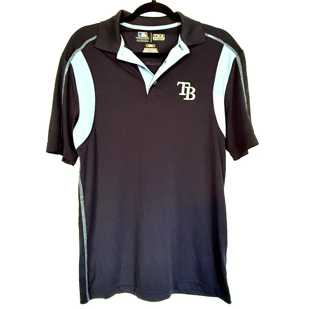MLB Genuine Merchandise Tampa Bay Rays Polo (TX3 Cool) Size Medium